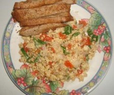 Andaa Bhurji served with Roasted Crispy Potatoes